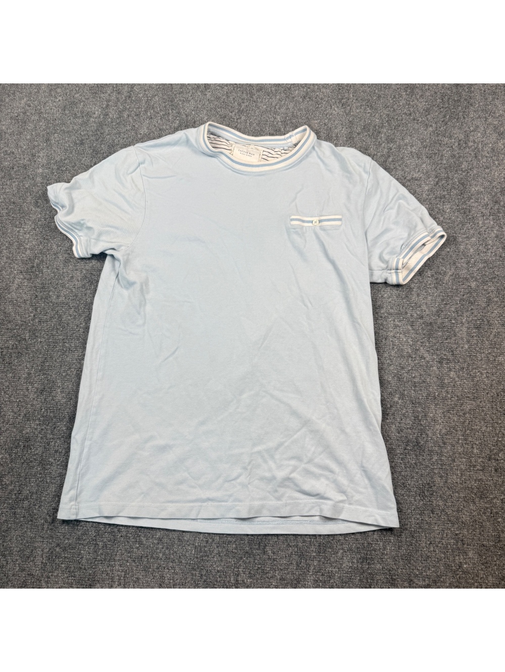 Cactus Man Ricky Singh Light Blue Short Sleeve T-Shirt, Size M